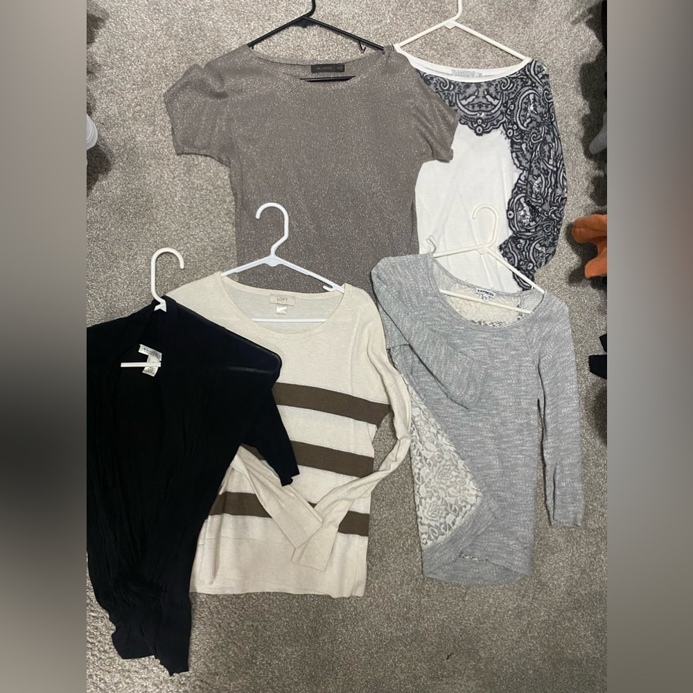 Bundle of WHBM, Loft, Express, and Limited Sweaters
